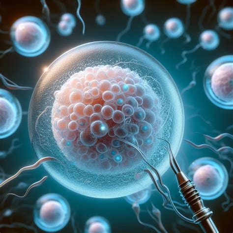 Premium Ai Image Artificial Insemination Fertilization Of Human Egg Cell By Sperm Ivf In Vitro