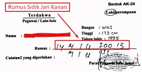 Rumus Sidik Jari Kanan Dan Kiri Samsat Keliling