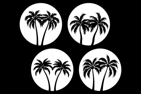 Beach Tree Silhouette Graphic by T-Shirt Design Bundle · Creative Fabrica