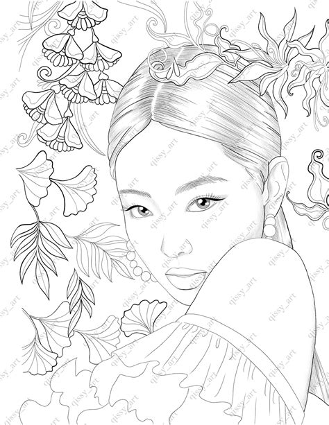 Blackpink Digital Coloring Page Qissyart Etsy