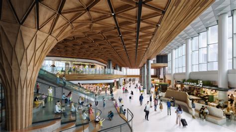 Miller Hull Partnership And Woods Bagot Design Timber Sea Tac Airport Construction Supply Magazine