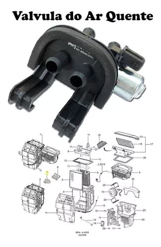 Valvula Do Ar Quente Ford Ka C Ar Ou Aquecedor