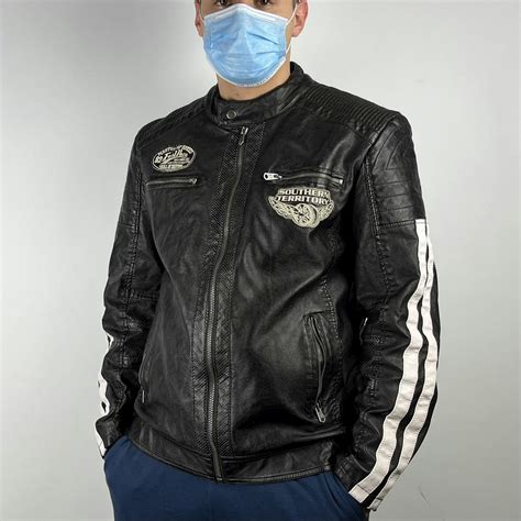 genuine leather leather jacket racing leather jacket racing jacket