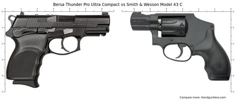 Bersa Thunder Pro Ultra Compact Vs Smith Wesson Model 43 C Size