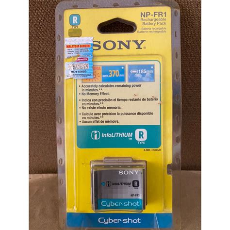 Sony NP FR1 Cyber Shot Lithium Original Battery Shopee Malaysia