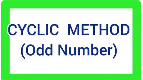 Physical Education 12 L1 P4 Cyclic Fixture Method For Odd Number Teams