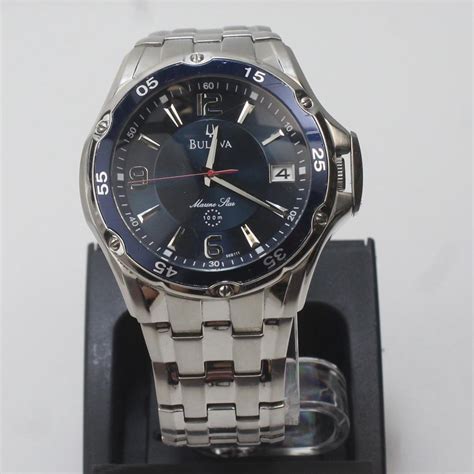 Bulova Marine Star Blue Dial Men's Watch | Property Room