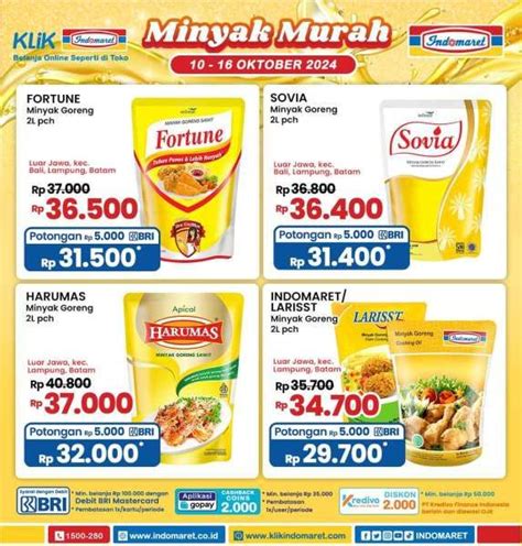 Promo Minyak Goreng Di Alfamart Indomaret Dan Superindo Terbaru Pekan