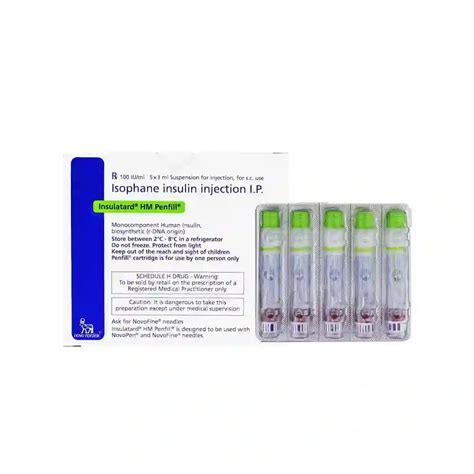 Insulatard Hm Penfill 3ml Injection Uses, Side effects & Price in Pakistan