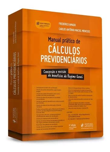 Manual Pratico De Calculos Previdenciarios Edi O Mercadolivre