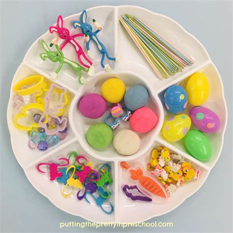 Easter Playdough Tray