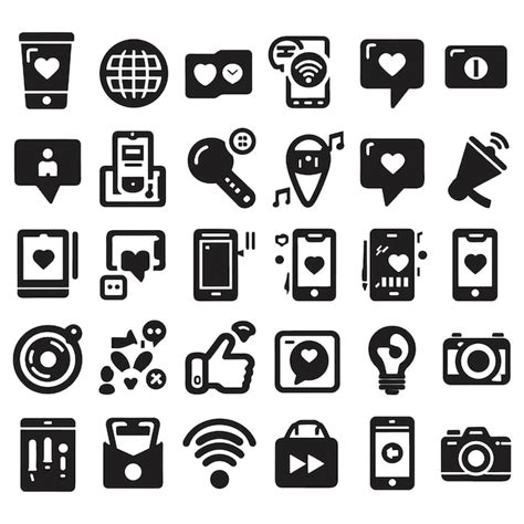 Premium Vector Social Media Icons Vector Illustration Editable File