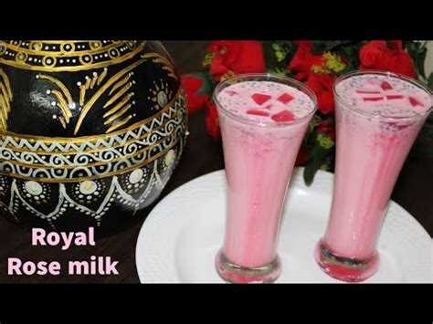 Royal Rose Milk Recipe In Tamil Ramzan Special Iftar Drink Rose