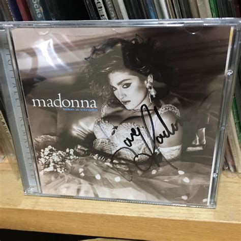 【やや傷や汚れあり （詳細）】madonna マドンナ 直筆サイン入り Cdアルバム Like A Virgin ライク・ア・ヴァージン 名盤