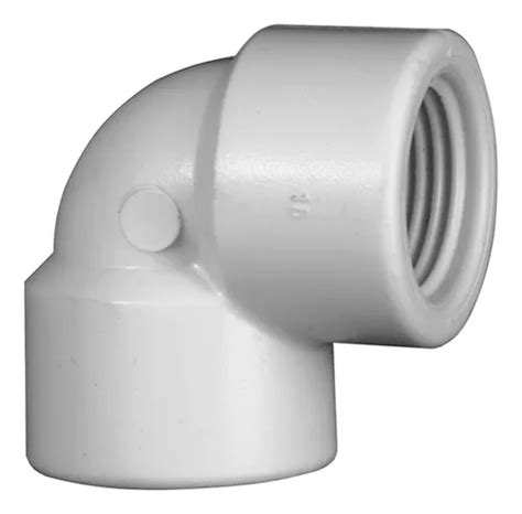 Joelho Cotovelo Pvc Rosc Vel Branco Gua Fria