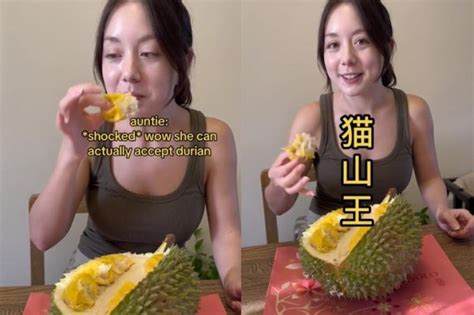 American Woman Acquires Taste For Durian After First Bite Locals Impressed Latest Singapore