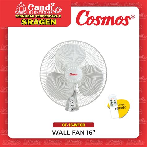 Jual COSMOS Wall Fan 16 Inch Kipas Angin Dinding Remot CF 16 WFCR