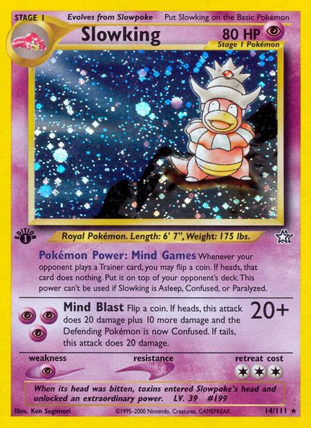 Slowking N1 14 Neo Genesis 14 Card TCG ONE