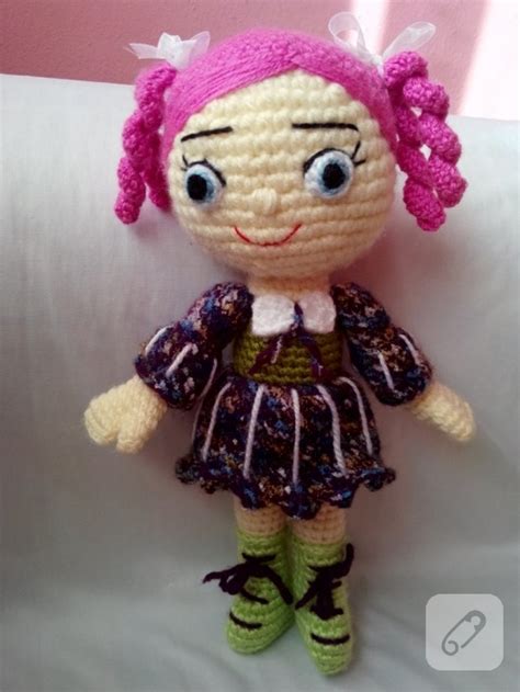 Pembe saçlı amigurumi bebek 10marifet org