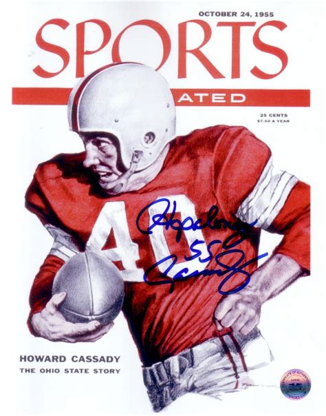 Howard Hopalong Cassady Autographed Sports Illustrated Cover 8x10