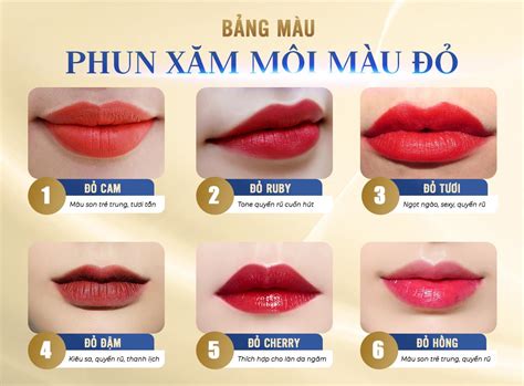 Bảng Màu Phun Môi Hot Nhất Tại Á Đông Thẩm Mỹ Nha Khoa Á Đông