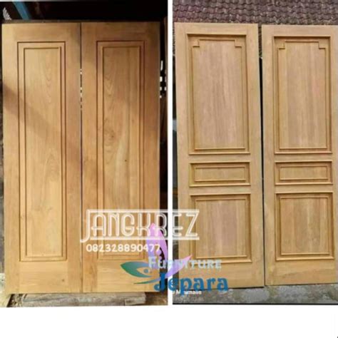 Jual Set Kusen Pintu Kupu Tarung Jati Minimalis Shopee Indonesia