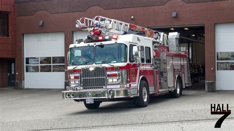 Coquitlam Fire Rescue Quint 5 And Bc Ambulance Service Responding Youtube