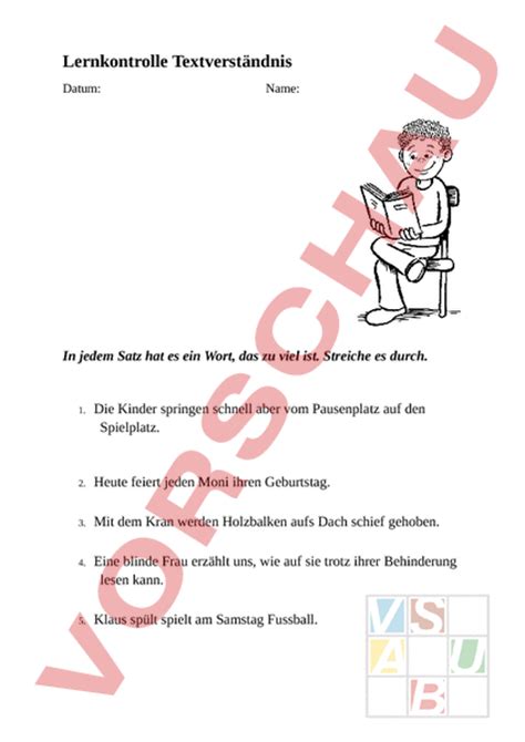 Arbeitsblatt Textverst Ndnis Deutsch Textverst Ndnis