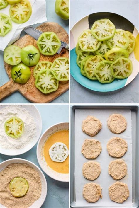 Crispy Air Fryer Fried Green Tomatoes Grandbaby Cakes