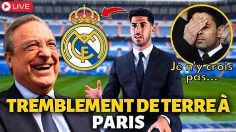 BOMBE À PARIS ASENSIO A PARALYSÉ LE MONDE DU FOOTBALL PARIS SOUS LE