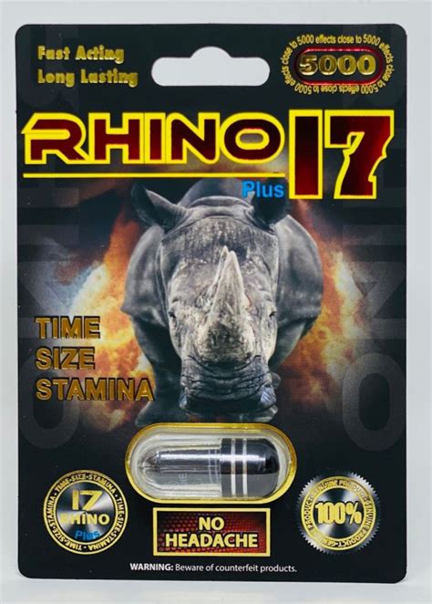 Male Sexual Enhancement Pill Rhino 17 5000 Black