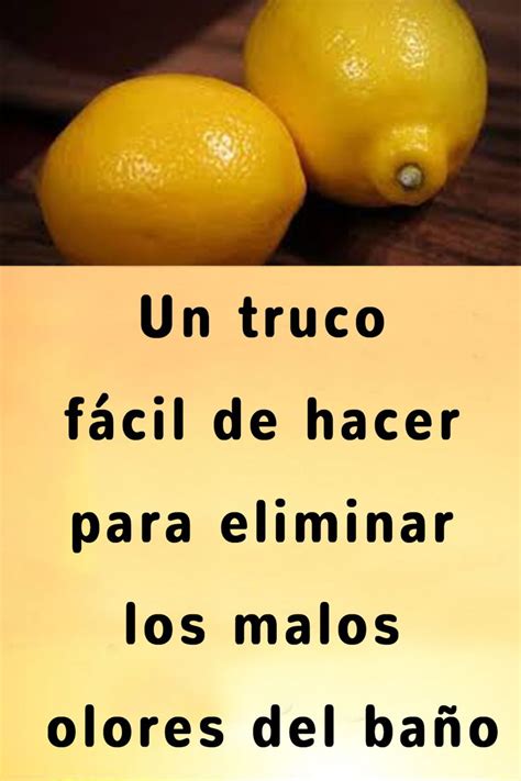 Un Truco F Cil De Hacer Para Eliminar Los Malos Olores Del Ba O