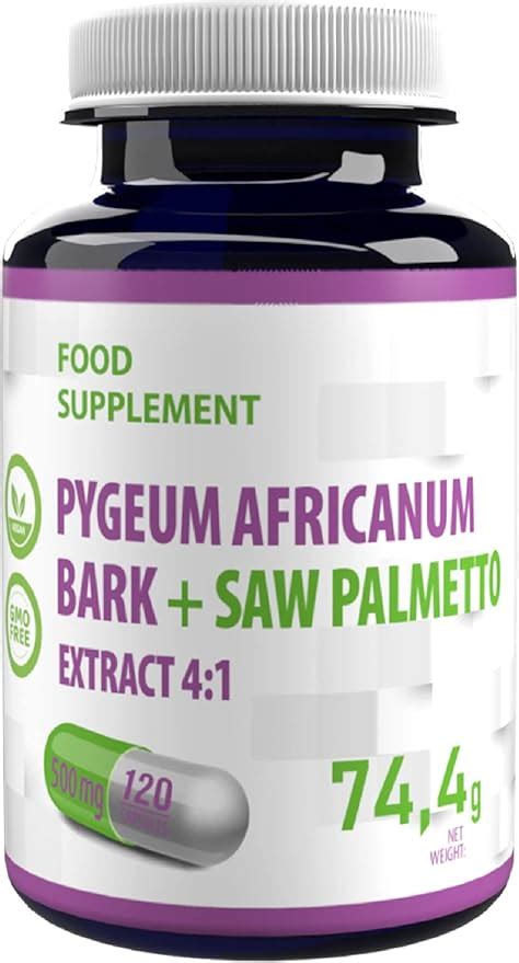 Pygeum Africanum Bark Saw Palmetto Serenoa Repens Complesso 500mg