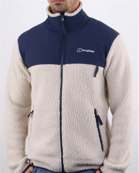 Berghaus Syker Fleece Jacket Oatmeal/Navy | 80s Casual Classics