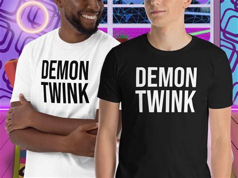 Demon Twink Short Sleeve Unisex T Shirt LGBT Meme Tee Gay Pride Tshirt Festival Outfit Gay