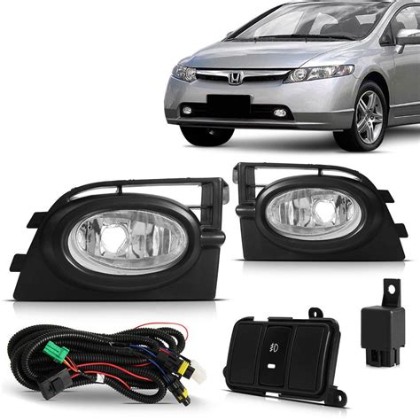 Kit Farol Milha Auxiliar Civic O Modelo Original