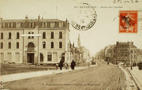 Le Creusot Le Creusot Route De Couches Carte Postale Ancienne Et