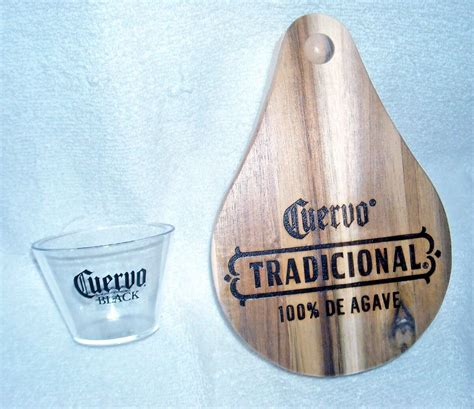 50 Jose Cuervo Black Tequila Clear Plastic 6oz Party Glasses And Wood