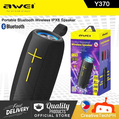 Awei Y Portable Bluetooth Wireless Ipx Speaker Outdoor Tws