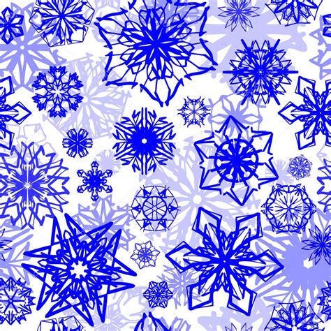 Seamless Snowflake Pattern Stock Vector Ihor Seamless 2058385