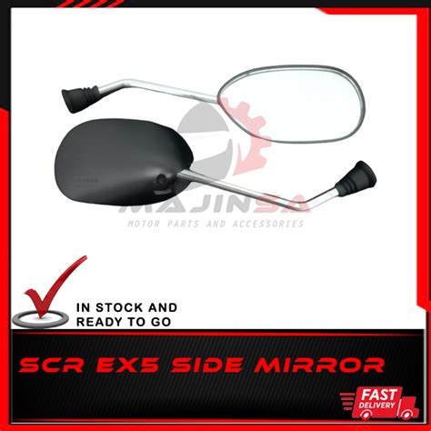 SCR SIDE MIRROR EX5 1 PAIR MINI CERMIN SISI Motorcycle Accessories