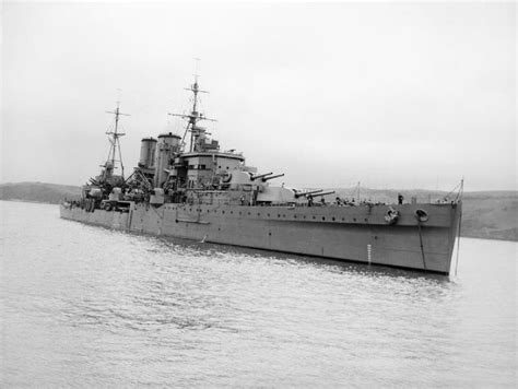 Hms Exeter After Refit In 1941 This Heavy Cruiser One Of Only Two York Class Heavy Cruisers