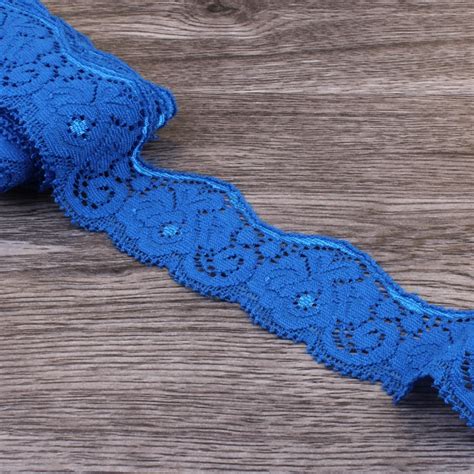 Pack Yards Cm Blue Tulle Wave Lace Trim Lace Ribbon For Ornaments