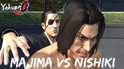 Yakuza Majima Vs Nishiki Dragon Engine Edition Youtube