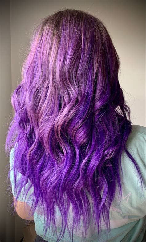 Purple Balayage Purple Balayage Long Hair Styles Hair Styles