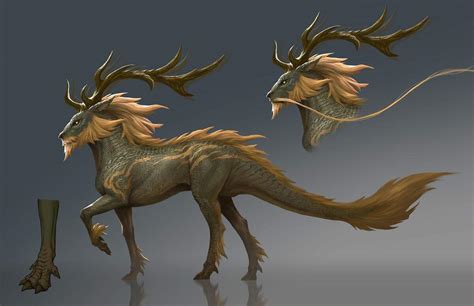 Golden Kirin Deer