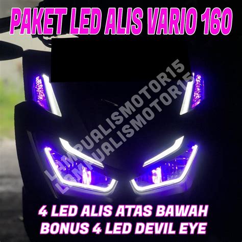 Jual Full Set Lampu Alis Vario 160 Bonus Devil Eye Lampu Alis Drl All