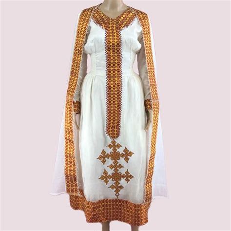 Ethiopian Dress Traditional Habesha Kemis Women S Clothes Cotton