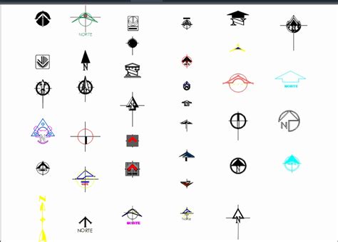 Norte En Autocad Descargar Cad Gratis 95 81 Kb Bibliocad