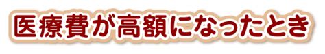 福岡県後期高齢者医療広域連合│医療費が高額になったとき